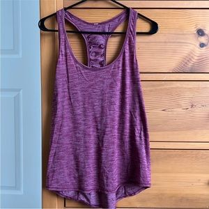 Lululemon Muscle swing tank top Marled Red
